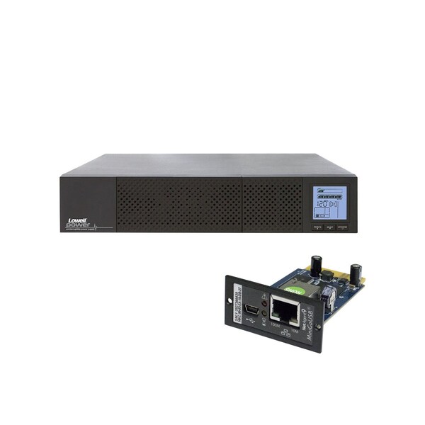 UPS System, 1100VA, Line Interactive, Out: 120V AC In: 120V AC